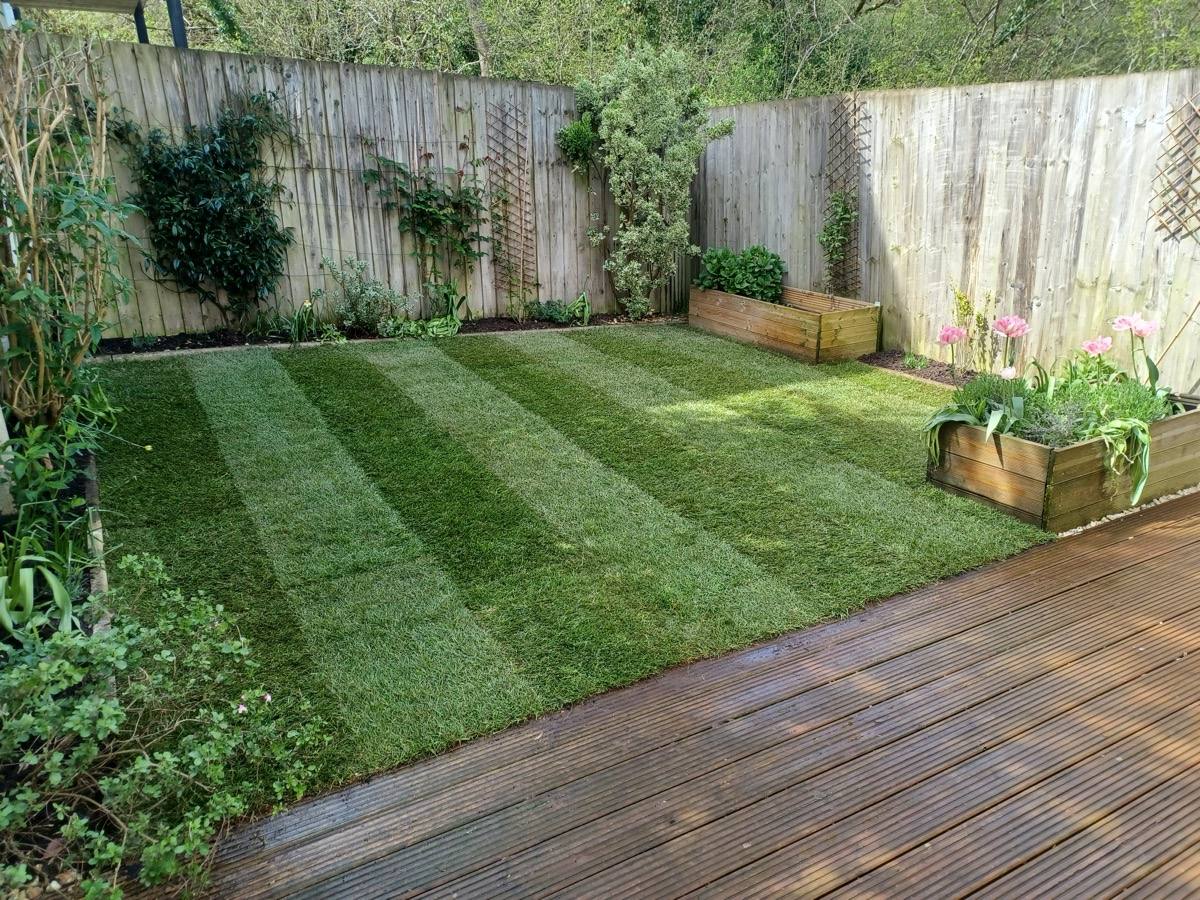 Turfing Work Example - After