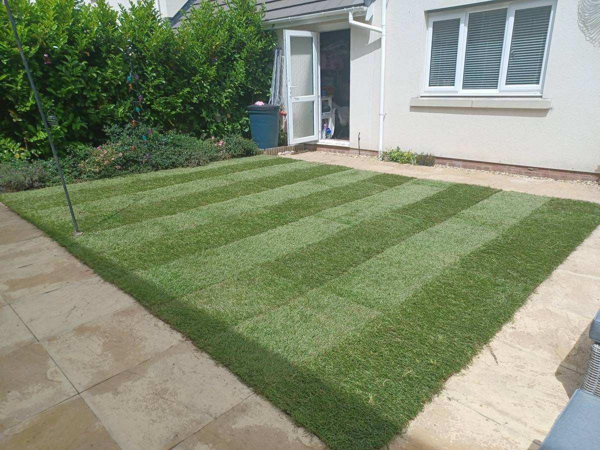 Turfing Work Example - After